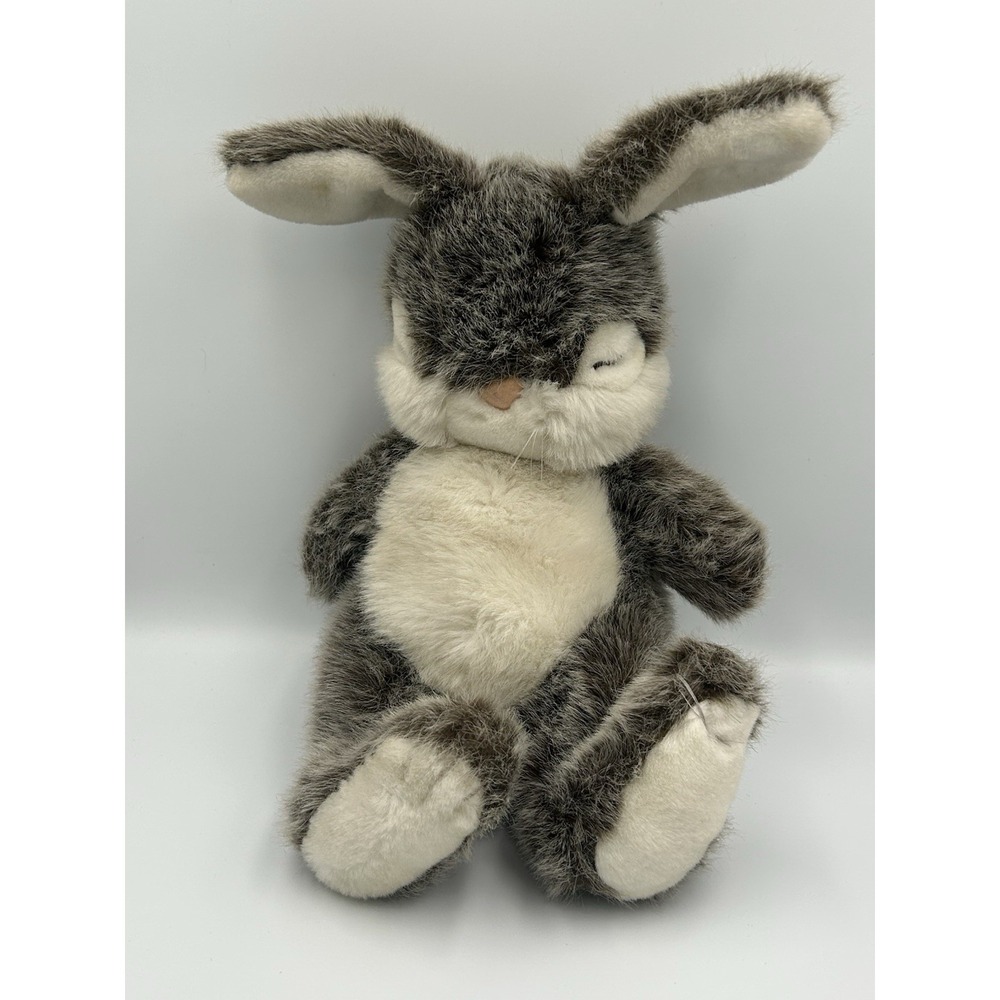 Vintage 1989 Dakin Slumber Bunny Sleeping Rabbit Plush 12"